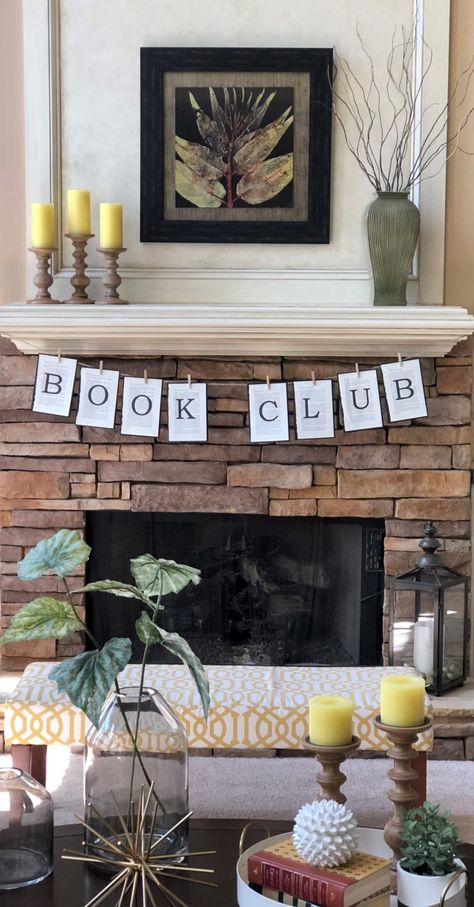 Lemon Tablescape for Book Club Book Themed Party For Adults, Book Club Banner, Book Club Meeting Aesthetic, Book Club Themed Party, Book Group Ideas, Book Club Tea Party, Book Club Dinner Party, Book Club Decorating Ideas, Book Club Brunch Ideas