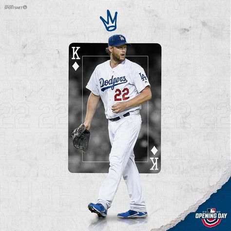 SportsNet LA’s Instagram photo: “King Kersh will take the mound for his 9⃣th #OpeningDay start. 👑  Opening Day stats: 🔹 5-1 record 🔹 1.05 ERA 🔹 59 strikeouts  🔹 0.77 WHIP” Game Day Graphic Design, Purdue Football, Sports Edits, Sports Design Ideas, Sports Design Inspiration, Design Moodboard, Graphic Design Photoshop, Design Photoshop, Baseball Design