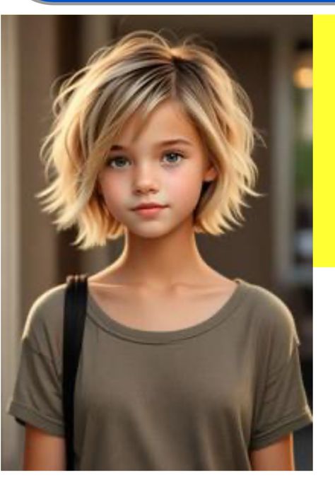 Girl Haircut Ideas Short, Bob Hairstyles For Girls Kids, Preteen Girls Haircuts, Girls Haircut With Bangs Kids, Bob Cut For Kids, Short Hair For Girls Kids, Kids Bob Haircut With Bangs, Girls Haircut With Bangs, Kids Layered Haircut