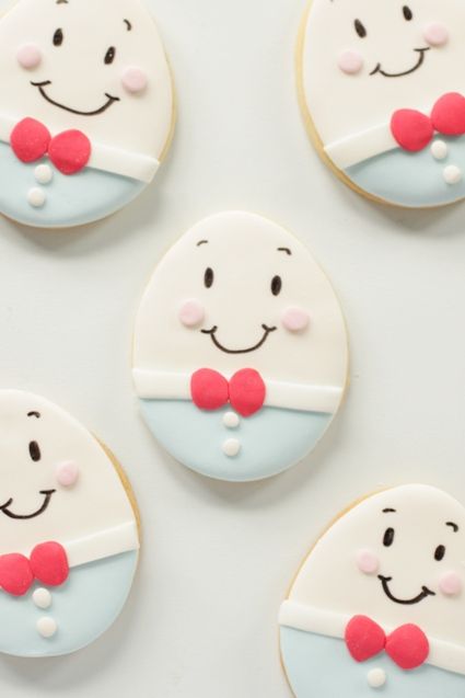 Nursery Rhyme Party, Shower Cookies, Pretty Cookies, Baby Cookies, Fancy Cookies, Humpty Dumpty, Creative Cookies, Cookie Inspiration, Mother Goose