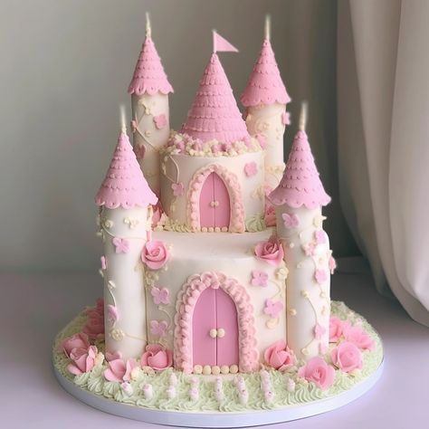 My Images Fairy Castle Cake, Castle Birthday Cakes, Castle Cake Topper, Fairy Birthday Cake, Castle Birthday, Kids Birthday Party Cake, Princess Castle Cake, Belle Cake, Disney Princess Cake