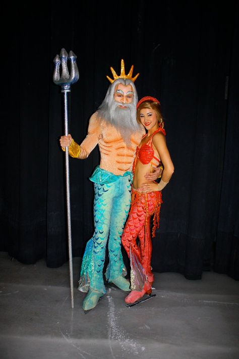 Ice Charades: Six Questions for a Skater - Nora Chin Merman Party, Triton Costume, King Triton Costume, Merman Costume, Musketeer Costume, 3 People Costumes, College Costumes, Best Group Halloween Costumes, Girl Minion