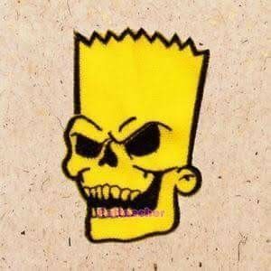 Skull Bart Bart Simpson Tattoo, Simpson Tattoo, Tattoo Colour, Simpsons Tattoo, Pig Tattoo, Skull Stencil, Skull Crossbones, Cartoon Tattoos, Playboy Bunny