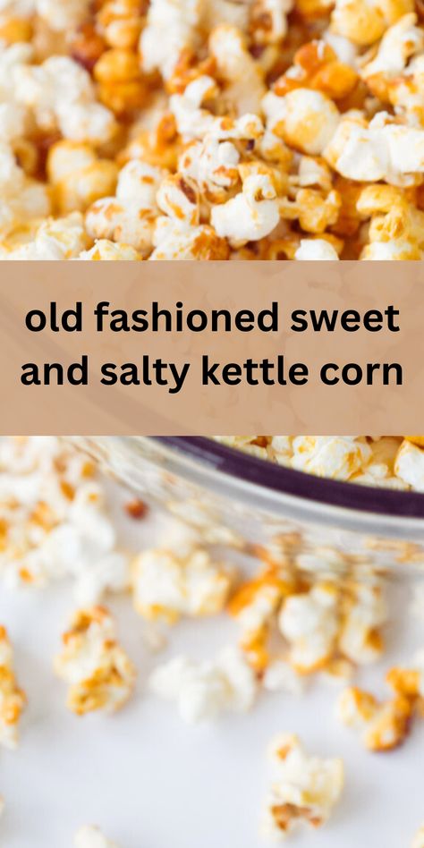 old fashioned kettle corn in a bowl Perfect Old Fashioned, Kettle Corn Recipe, Magic Cookie Bar Recipe, Easy Dessert Recipes Christmas, Stovetop Kettle, Christmas Desserts Easy, Easy Recipes For Beginners, Corn Recipe, 3 Ingredient Recipes