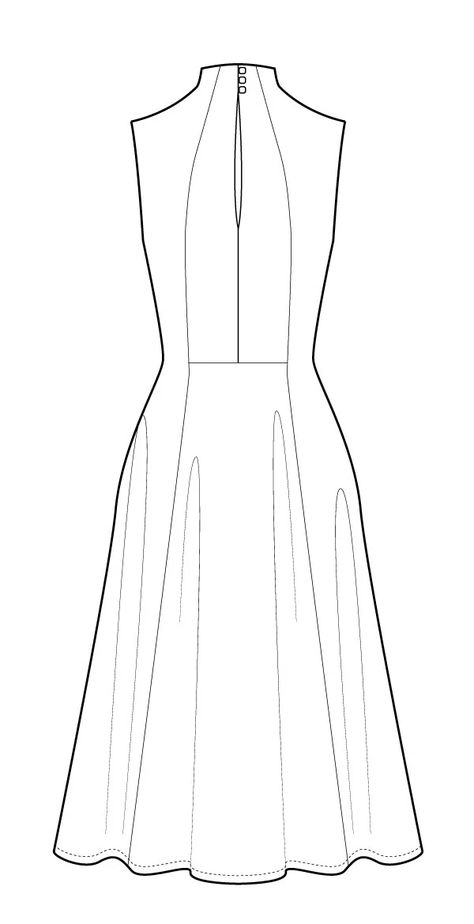 Jackie Dress PDF Dna Notes, Jackie Dress, Dress Design Sketches, Illustration Fashion Design, Flats Patterns, Fashion Design Sketches, Stargate, Dress Sewing Patterns, Fashion Sewing