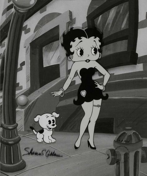 Betty Boop Posters, Betty Boop Tattoos, Betty Boop Classic, Betty Boop Cartoon, Betty Boop Art, Betty Boop Pictures, Art Wallpaper Iphone, Old Cartoons, Hippie Art