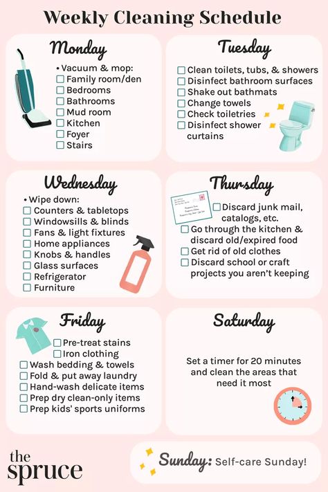 A Realistic Weekly Cleaning Schedule to Get You Started #The #for #Ultimate #a #Guide #HomeTrends #Creating #Home #Cleaning #Schedule #to #Home #a #Motivation #Cleaning #Tidy #Creating Master Cleaning Schedule, Monthly Home Cleaning Schedule, Cleaning Day Aesthetic, Weekly House Cleaning Schedule, Realistic Cleaning Schedule, Schedule Printable Free, Motivation Cleaning, Home Cleaning Schedule, Kitchen Fans