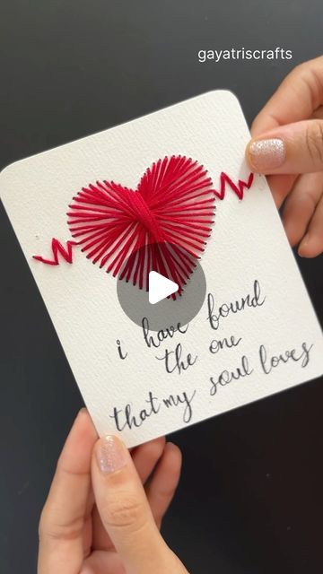 Gayatri chouhan on Instagram: "DIY Paper String Art Heart Card ❤️ #crafts #papercrafting #diy #art #giftideas #gift #paperstringart #stringart #stringartheart" Thread Heart Card, Heart String Art, String Art Heart, Heart Strings, Thread Art, Heart Crafts, Heart Cards, String Art, Galaxy Wallpaper