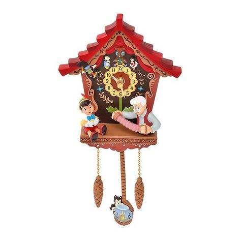 Disney Collectible Fans on Instagram: “Some suuuuper cute items dropping for Pinocchio’s 80th anniversary on Disney Store Japan’s website like this clock releasing on January 21,…” Disney Clock, Pinocchio Disney, Disney Store Japan, Cuckoo Clocks, Fantasy Shop, Disney Wall, Pendulum Clock, Mad Tea Party, Antique Interior