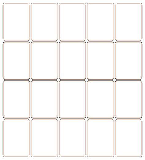 Blank Playing Cards Template, Game Cards Template, Playing Card Template Free Printable, Flash Card Template Free Printable, Aesthetic Bingo Template Blank, Card Game Design Templates, Blank Cards Design Free Printable, Flash Cards Template, Playing Cards Template