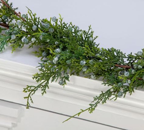 Garland Wreath Wreaths, Garlands & Botanicals | Pottery Barn Juniper Garland, Antique Bouquet, Fresh Christmas Wreath, Pre Lit Wreath, Christmas Wreaths & Garlands, Holiday Greenery, Juniper Berries, Berry Garland, Eucalyptus Garland