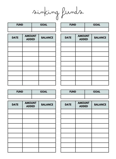 How to keep track of your sinking funds! Use the free sinking funds printable tracker. A free downloadable PDF. Saving Printables Free, Sinking Fund Tracker Printable Free, Sinking Funds Tracker Free Printable, Sinking Funds Printable Free, Savings Tracker Printable Free, Sinking Funds Categories, Savings Tracker Template, Mom Binder, Budgeting Printable