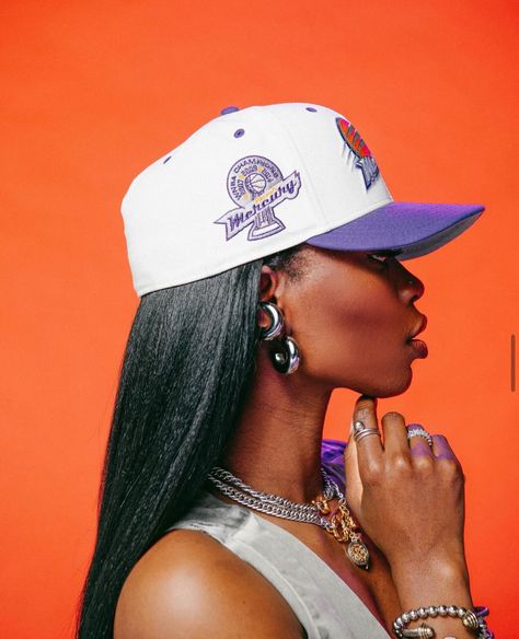 WNBA Championship Patches fitteds presented by @madeforthew 🔥🧢 #onlyreal 90s Theme Photoshoot Ideas, Photoshoot Red Background, Hair Company Photoshoot Ideas, Fashion Photography Vogue, Photoshoot Party, Denim Photoshoot, Streetwear Photoshoot, Street Style Outfits Casual, Colorful Photography