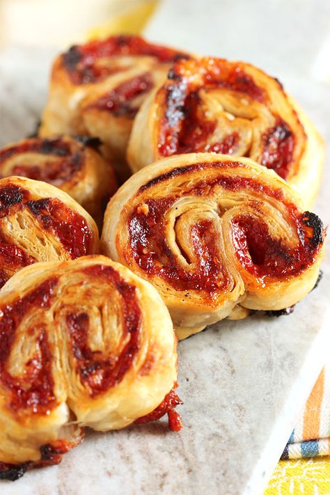 An epic appetizer that's easy to make with three simple ingredients. | The Suburban Soapbox Savory Palmiers, Veggie Appetizers, Tomato Jam, Thanksgiving Appetizers, Puff Pastry Recipes, Finger Food Appetizers, Easy Appetizer Recipes, Best Appetizers, Appetizers For Party