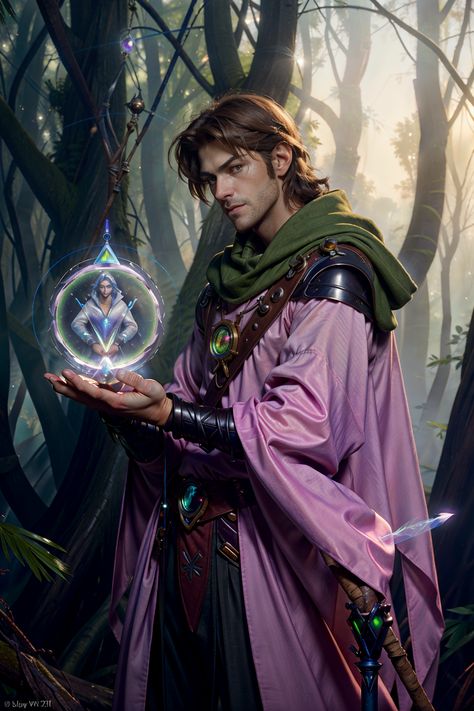 Forest Warlock, Enchantment Wizard, Forest Wizard, Wizard Art, Character Journal, Wizard Magic, Time Stone, Dark Wizard, Magic Forest