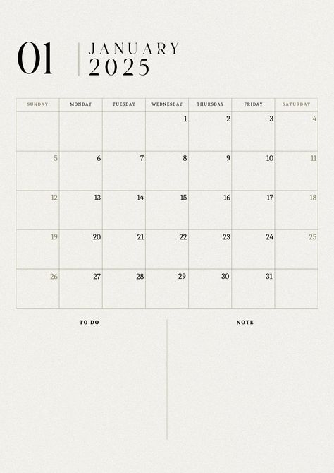 Cream and Black Classic Vintage 2025 Year Planner A4 - Templates by Canva Year Planner 2025, Goodnotes Calendar, Minimalist Journal, Planner January, Full Year Calendar, 2025 Planner, Ipad Ideas, Calendar Layout, Year Planner