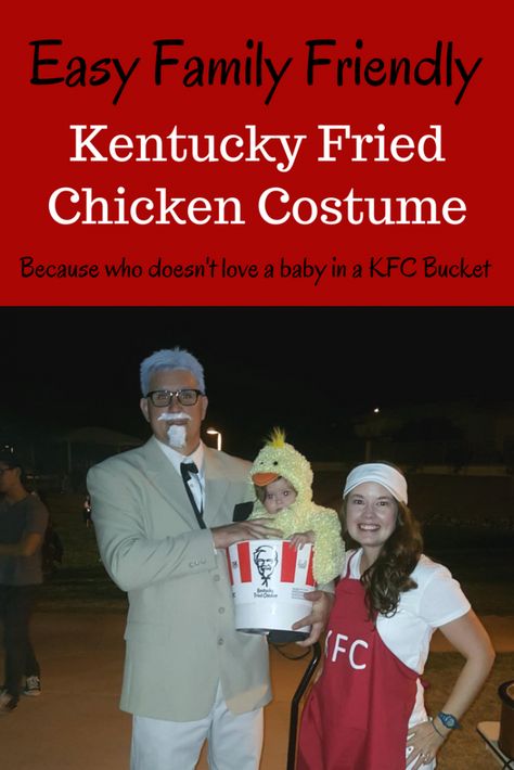 Family Chicken Costume, Chicken Family Costume, Kfc Halloween Costume, Easy Family Halloween Costumes, Couple Costumes For Halloween, Simple Halloween Costume, Chicken Costume, Chicken Costumes, Costumes For Halloween