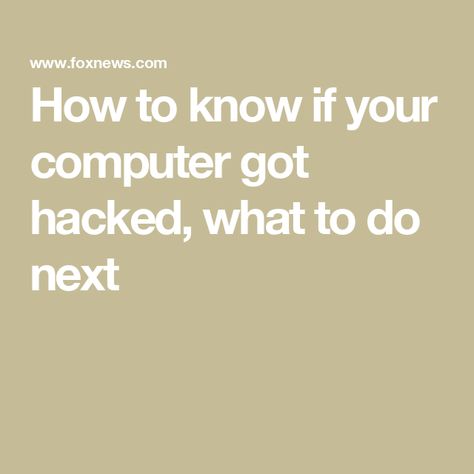 How to know if your computer got hacked, what to do next Computer Basics, Antivirus Software, Etsy Seo, Hacking Computer, How To Know, Laptop, Computer