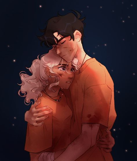 luli ✨ on Instagram: “percabeth 👉👈 context: probably that percy almost got himself killed as always yknow . . . #percyjackson #percyjacksonandtheolympians…” Percy Jackson X Annabeth Fanart, Percabeth Fan Art, Percy Jackson Annabeth Chase, Percy Jackson Comics, Percy Jackson Wallpaper, Percy Jackson Ships, Persassy Jackson, Percy And Annabeth, Percy Jackson Fan Art