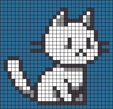 Pixel Art Cat Sprite Sheet, Cats Alpha Pattern, Cat Pixel Art 32x32, Cat Pixel Art Grid, Pixel Art Small Cute, Cute Cat Pixel Art, Small Pixel Art Pattern, Small Pixel Art Ideas, Small Alpha Patterns