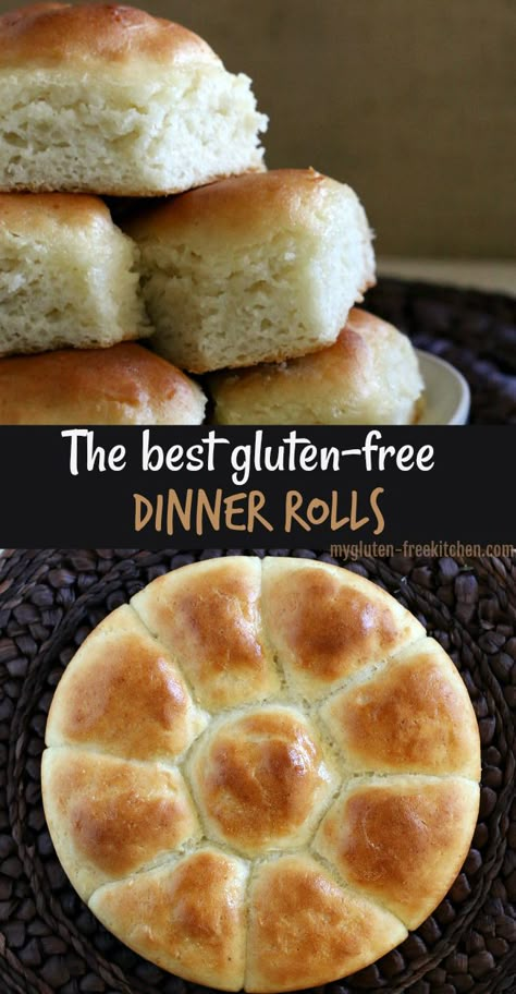 Gluten Free Dinner Rolls, Gluten Free Buns, Gluten Free Thanksgiving, Full Recipes, Gluten Free Recipes Bread, Gluten Free Dairy Free Recipes, Dinner Easy, Gluten Free Eating, Dairy Free Options