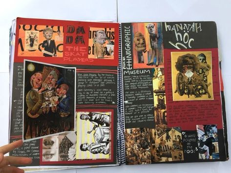 Sketchbook Ideas Graphic Design, Art Book Page Ideas, Sketch Book Gcse, Gcse Sketchbook Backgrounds, Colourful Artist Research Page, Higher Art Expressive Folio, Gcse Sketchbook Pages, Art Gcse Background Ideas, Grade 9 Art Gcse Sketchbook