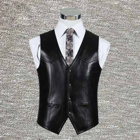 Black brown genuine leather vest 100% lambskin leather jacket men waistcoat business coat chaleco hombre colete LT602 Free ship _ - AliExpress Mobile Latest Mens Wear, Men Waistcoat, Mens Vest Fashion, Leather Jacket Men Style, Mens Black Jacket, Stylish Mens Fashion, Leather Jacket Style, Lambskin Leather Jacket, Mens Fashion Inspiration