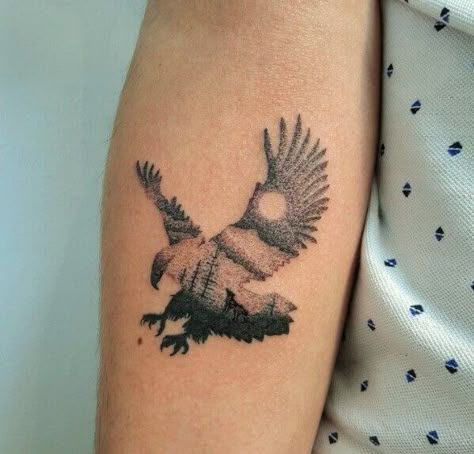 12+ Small Eagle Tattoo Designs and Ideas | PetPress Realistic Neck Tattoo, Eagle Tattoo Arm, Eagle Tattoo Designs, Eagle Wing Tattoos, Small Eagle Tattoo, Small Wave Tattoo, Wing Tattoos, Guys Tattoos, Aesthetic Tattoos