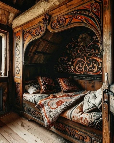 Cosy Bed, House Shifting, Built In Bed, Fantasy Rooms, Home Cozy, Sleeping Room, Space Room, Fantasy Homes, Cozy Room