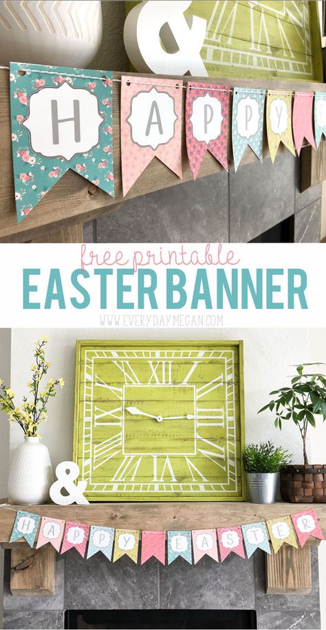 Holiday Party Quotes, Happy Easter Banner, Easter Party Ideas, Spring Banner, Party Quotes, Easter Printables Free, Easter Banner, Diy Banner, Easter Inspiration