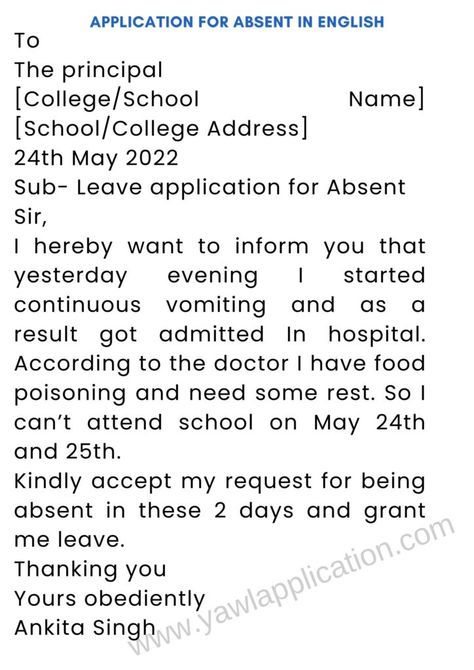 Application for Leave of Absence: Today on loanIndian.in, all those students are also given to write the application form for being absent in the examinations and tests. That’s why we’ve designed the Absent Application in different formats. We have written this application for students of class 1,2,3,4,5,6,7,8,9,10,11,12. Application for Absent in English ToThe principal[College/School Name] … The post Application for Leave of Absence [2023] appeared first on LoanIndian. Leave Application For School, Absent Letter, Absent From School, Leave Of Absence, Garba Dance, Dress Pic, Medical Leave, Exam Day, School Application