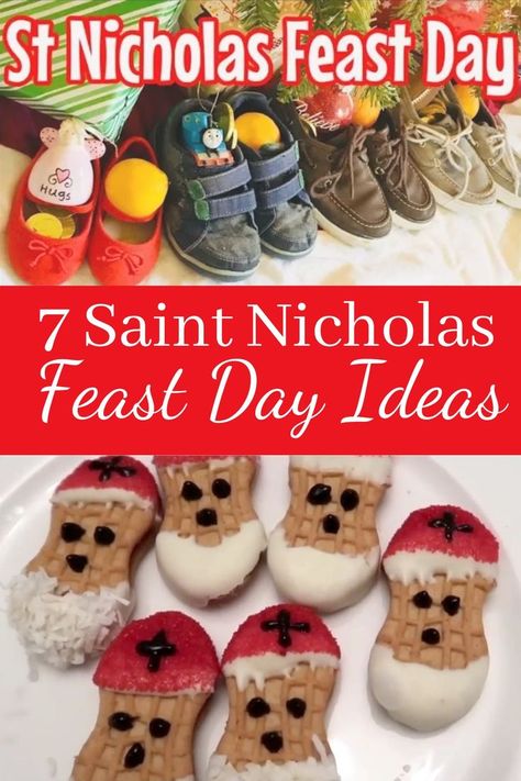 St Nicholas Activities For Kids, Feast Of St Nicholas Ideas, St Nick Ideas, St Nicholas Day Ideas, Feast Of St Nicholas, Christmas In Greece, Feast Of Saint Nicholas, Saint Nicholas Day, Catholic Feast Days