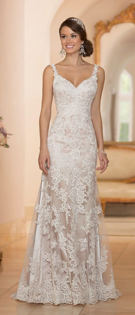 Stella York Spring 2015 Bridal Collection Popular Wedding Dresses, Discount Wedding Dresses, 2016 Wedding Dresses, 2015 Wedding Dresses, Sophisticated Bride, Stella York, V Neck Wedding Dress, A Wedding Dress, Online Wedding Dress