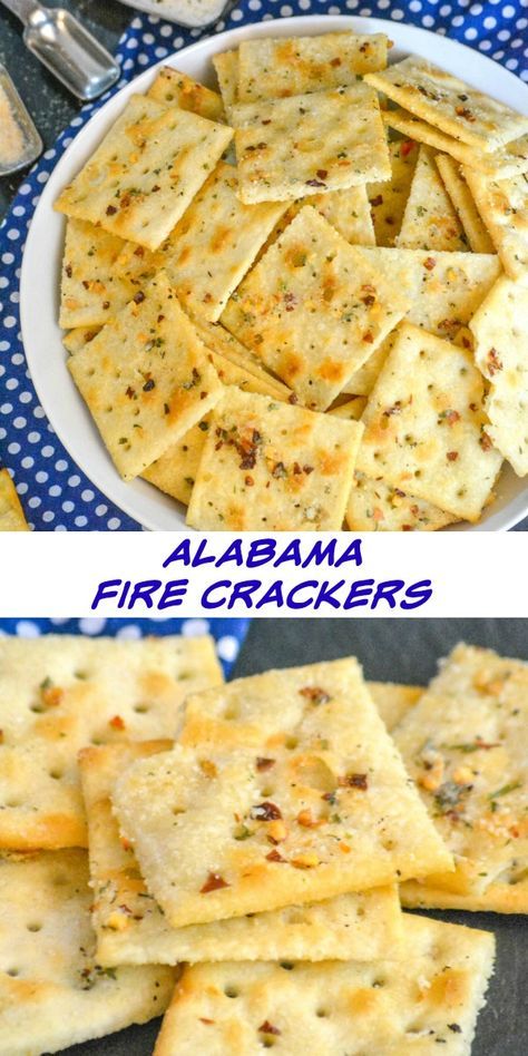 Alabama Fire Crackers, Fingerfood Recipes, Crackers Homemade, Spicy Crackers, Seasoned Crackers, Fire Crackers, Snack Crackers, Snack Mix Recipes, Spicy Snacks