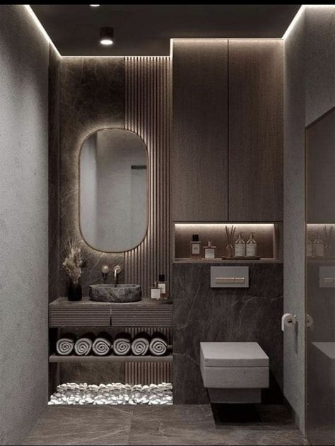 Toilet Design Ideas, Modular Bathrooms, Bathroom Interior Design Modern, Wc Design, Washbasin Design, Bathroom Decor Luxury, Contemporary Bathroom Designs, Washroom Design, Bedroom Wall Designs