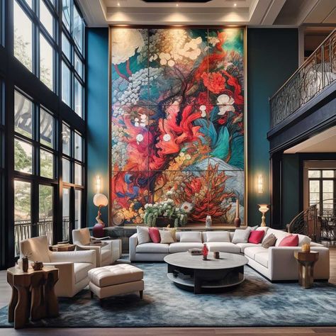 Large artwork living room