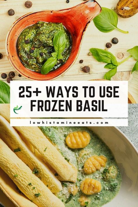 Unlock the potential of frozen basil with 27 creative ways to elevate your dishes! From savory meals to sweet treats, discover the versatility of using frozen basil. Explore new culinary horizons and bring a burst of fresh flavor to your kitchen. Olive Oil Uses, Fried Basil, Basil Fried Rice, Basil Simple Syrup, Cinnamon Basil, Lemon Basil Chicken, Basil Pesto Pasta, Chicken Stuffed Shells, Basil Tea