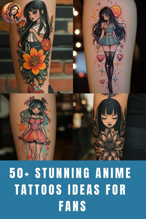 50+ Anime Tattoo Designs for Men and Women! Discover unique anime tattoo ideas and trends, including small anime tattoos or intricate manga-inspired designs. Explore the world of anime tattoo flash art to find your next stunning body art inspiration. Whether you're a fan of classic anime series or new releases, these stylish tattoos are perfect for any enthusiast looking to express their love for Japanese animation through ink. Let your favorite characters come to life on your skin with these in Anime Tattoo Flash, Anime Tattoos Ideas, Small Anime Tattoos, Anime Tattoo Designs, Anime Tattoo Ideas, Stylish Tattoo, Classic Anime, Anime Tattoo, Tattoo Flash Art