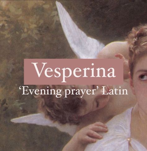 Girl name Vesperina. Fancy Aesthetic Wallpaper, Greek Nicknames, Latin Female Names, Latin Nicknames, Latin Girl Names, Magic Names, Oc Names, Latin Names, Mystical Names