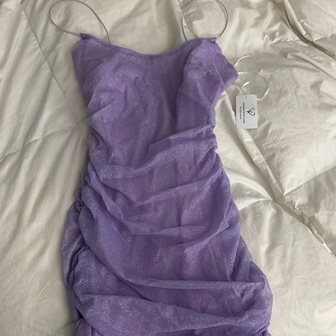 New With Tags, Never Worn Purchased For A Dance And Didn’t Fit Unfortunately! Perfect For Homecoming/Formals Size Small Periwinkle Homecoming Dress, Tangled Hoco Dress, Lavender Dress Short, Purple Hoco Dresses Short, Dark Purple Hoco Dress, Lilac Homecoming Dress, Purple Hoco Dress, Pastel Purple Dress, Purple Hoco Dresses