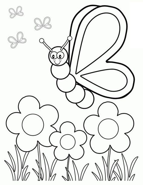 Spring Coloring Pages: Spring coloring sheets can actually help your kid learn more about the spring season. Here are top 25 spring coloring pages free #printables Spring Coloring Sheets, معرض فني, Insect Coloring Pages, Bug Coloring Pages, Garden Coloring Pages, Kindergarten Coloring Pages, Preschool Coloring Pages, Spring Coloring Pages, Summer Coloring Pages