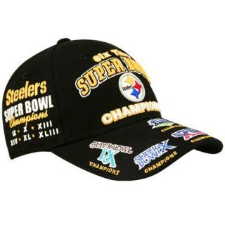 Pittsburgh Steelers Black 6 Time Super Bowl Champions Adjustable Hat Steelers Tattoos, Steelers Outfit, Pittsburgh Steelers Wallpaper, Pittsburgh Steelers Hats, Steelers Women, Steelers Hoodie, Steelers Baby, Steelers Gear, Nike Factory