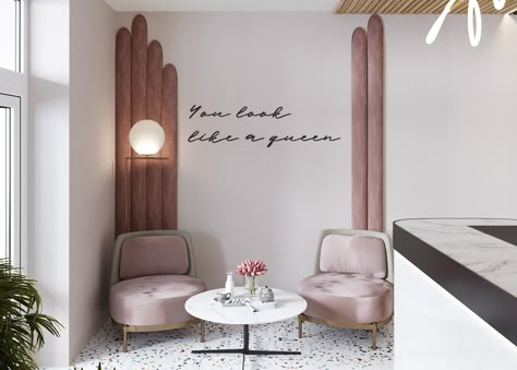 Beauty Salon on Behance Modern Beauty Salon Interior Design, Beauty Salon Background, Esthetician Room Decor, Salon Suites Decor, Coffee Shop Interior Design, Nail Salon Decor, Beauty Room Decor, Showroom Interior Design, Beauty Salon Interior