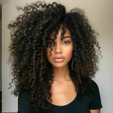 Long 3c Curly Hair, Voluminous Curly Hair, Pelo Afro, Beautiful Curly Hair, Ombré Hair, Voluminous Curls, Effortless Hairstyles, Natural Hair Inspiration, Hair Crush