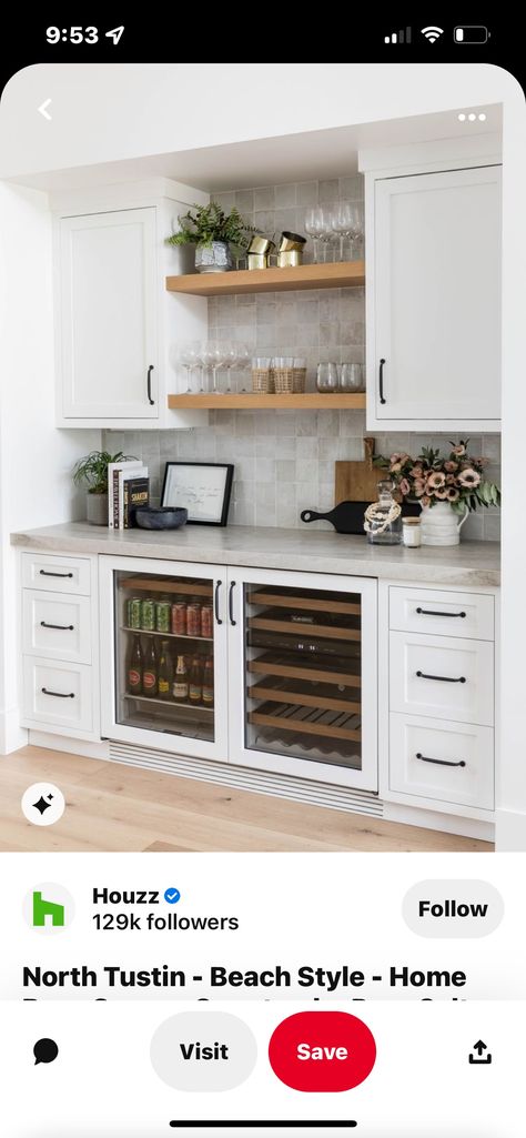 Built In Dining Room Buffet, Built In Buffet Cabinet, Built In Buffet Dining Room, Coffee Bar Built In, Buffet Built In, Built In Bar Cabinet, Built In Coffee Bar, Dining Room Built Ins, Kitchen Wet Bar