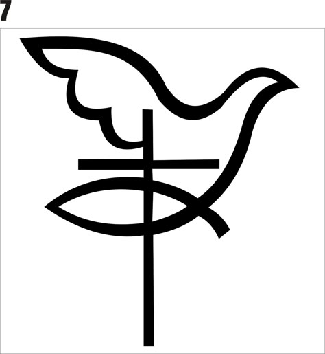 7. Dove cross fish - Instant Digital Download - .ai and .svg file Christian Dove Tattoo, Christianity Art, Dove And Cross Tattoo, Christian Symbols Art, Cross And Fish Tattoo, Cross Dove Fish Tattoo, Cross Symbol Christian, Dove Logo Design Symbols, Jesus Fish Symbol