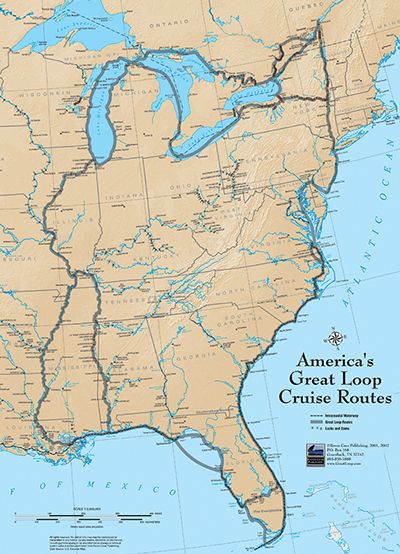 Great Loop, Sailboat Cruises, Rv Camping Tips, Road Trip Map, Full Sail, Scandinavian Countries, America Map, Instagram C, The Boat