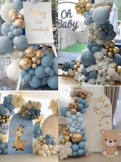 Dusty Blue Balloons, Balloon Party Decor, Garland Arch, Balloon Party, Wedding Party Supplies, Arch Kit, Blue Balloons, Balloon Garland, Latex Balloons