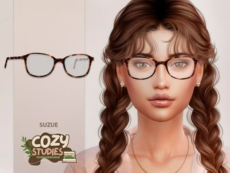 The Sims Resource - Cozy Studies Deca Glasses Sims 4 Reading Glasses Cc, S4cc Glasses, Glasses Cc Sims 4, Sims 4 Cc Accessories Glasses, Sims 4 Glasses On Head, Sims 4 Cc Glasses, Sims 4 Jobs, Big Glasses, Nerd Glasses