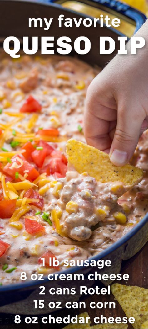 Chips Appetizer, Sausage Queso Dip, Sausage Queso, Soup Shots, Queso Dip Recipe, Best Dip Recipes, Dips Recipes, Dip Recipes Appetizers, Queso Dip Recipes